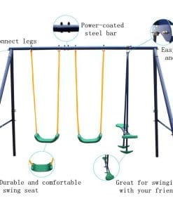 Outdoor Metal Swing Set