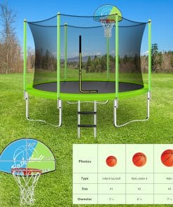 10FT Round Outdoor Trampoline