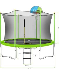 10FT Round Outdoor Trampoline