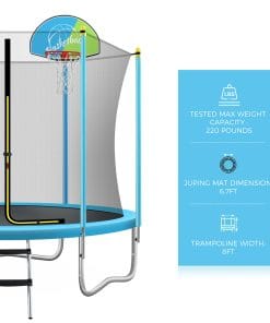 8FT Round Outdoor Trampoline