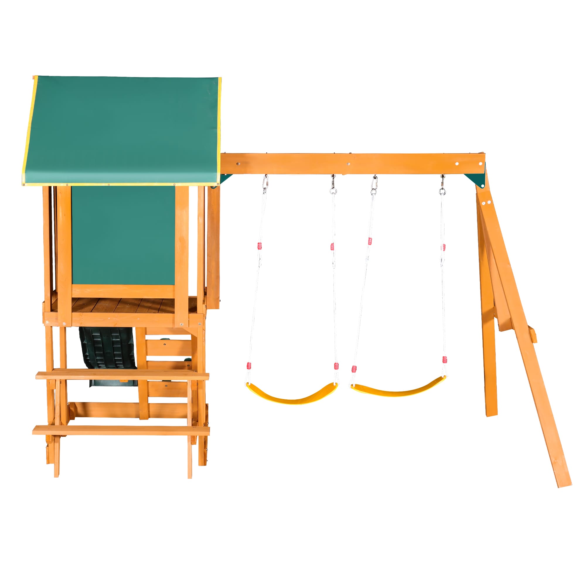 Wooden Outdoor Swing Set