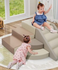 9-Piece Kids Climb & Crawl Soft Foam