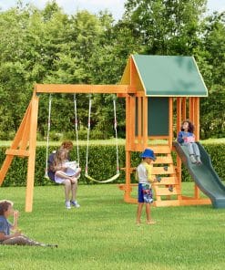 Wooden Outdoor Swing Set