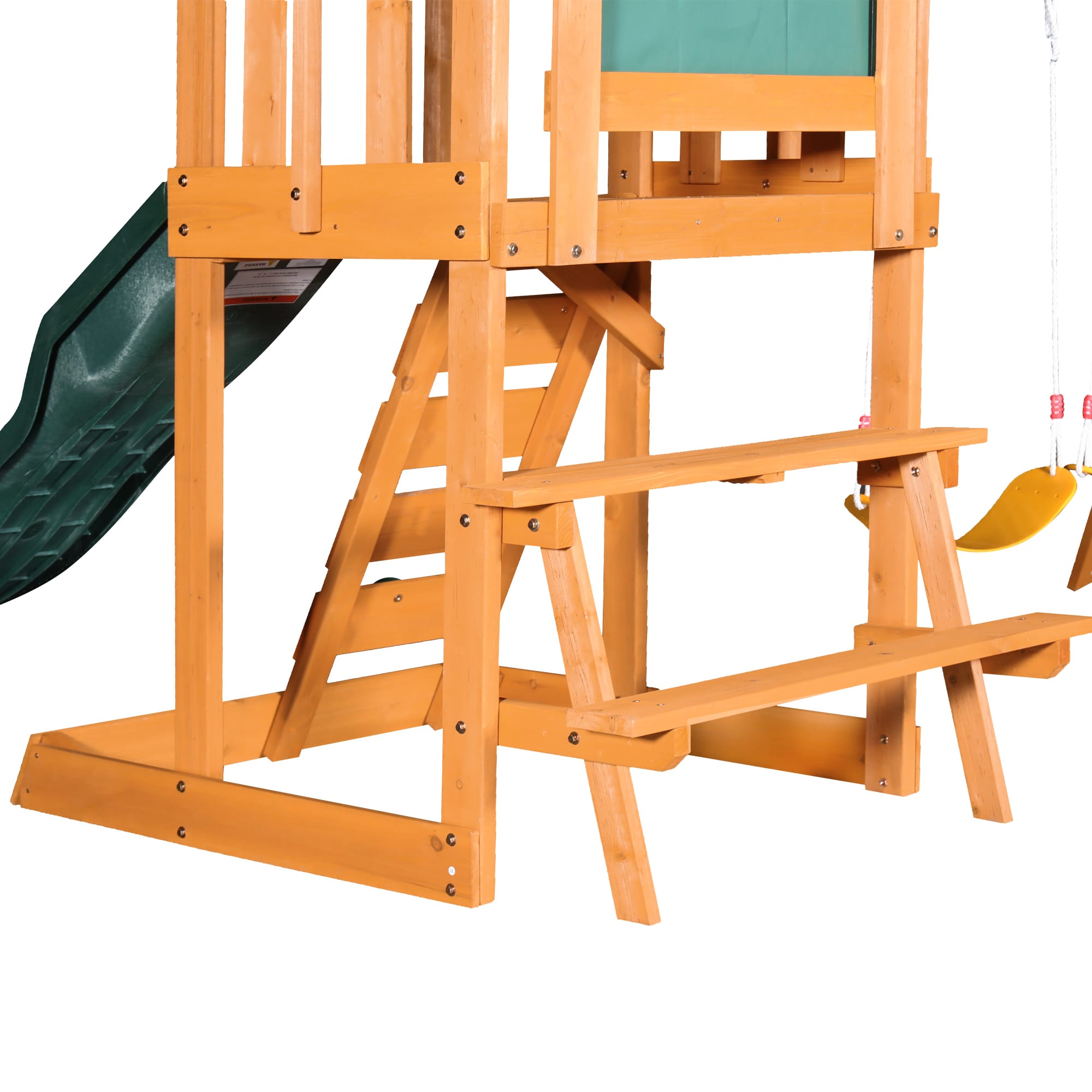 Wooden Outdoor Swing Set