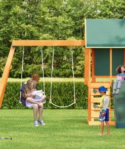 Wooden Outdoor Swing Set