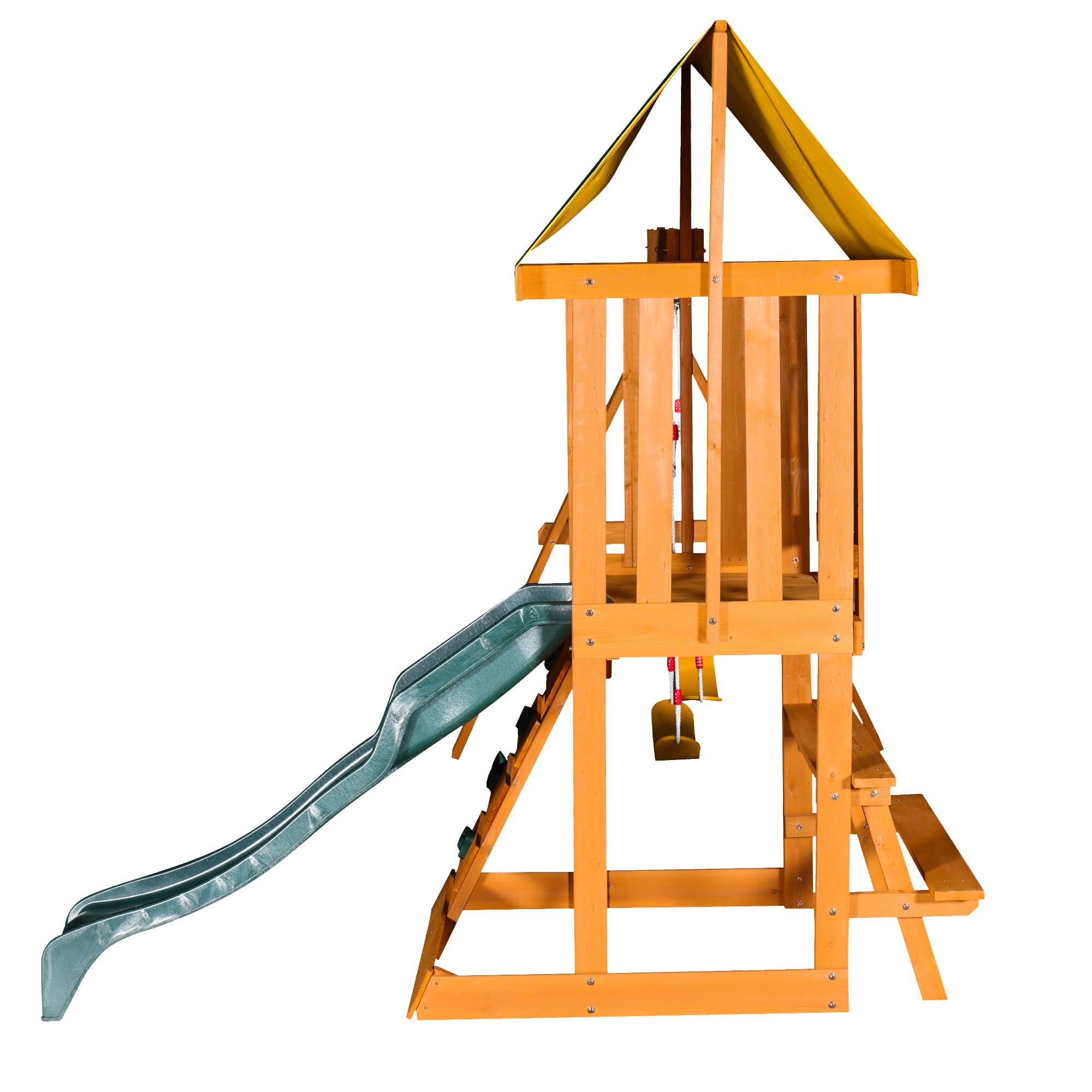 Wooden Outdoor Swing Set