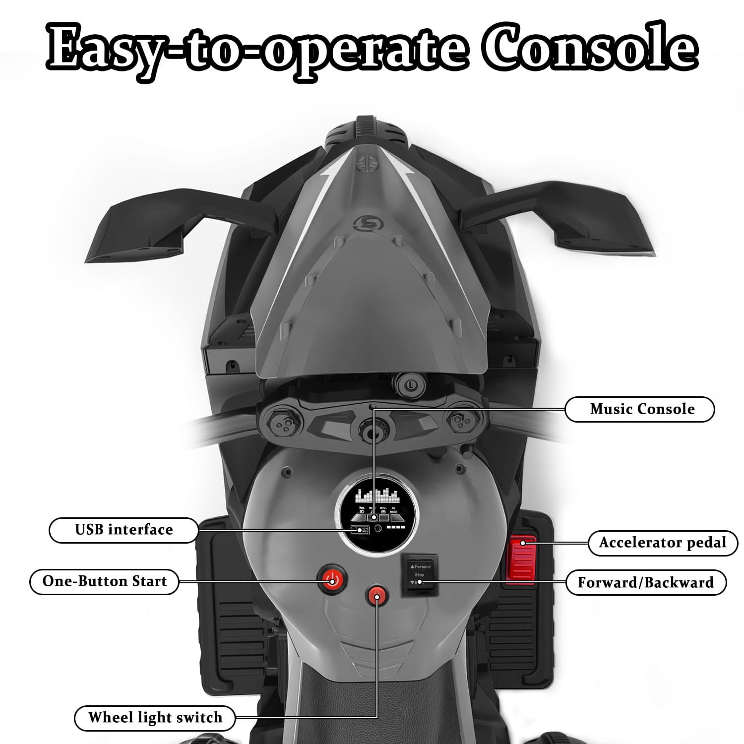 12v 3 Wheels Electric Motorcycle