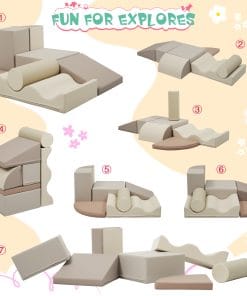 7-Piece Indoor Climbing Foam