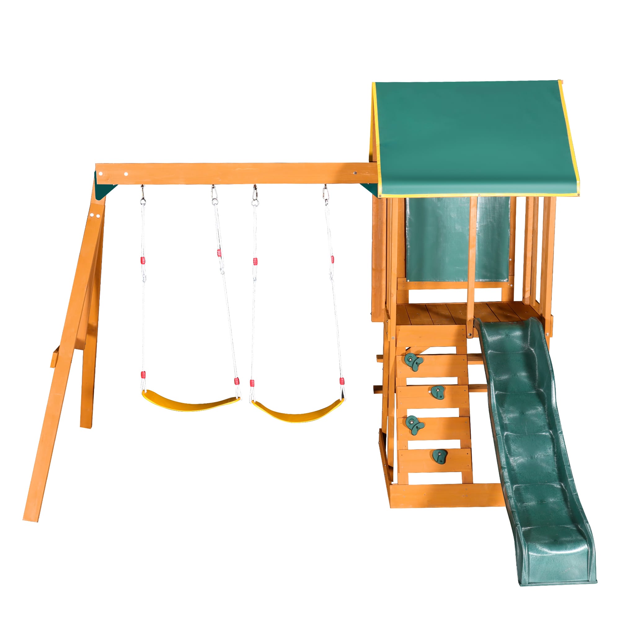 Wooden Outdoor Swing Set