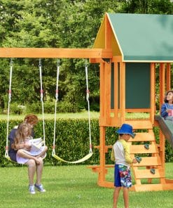 Wooden Outdoor Swing Set