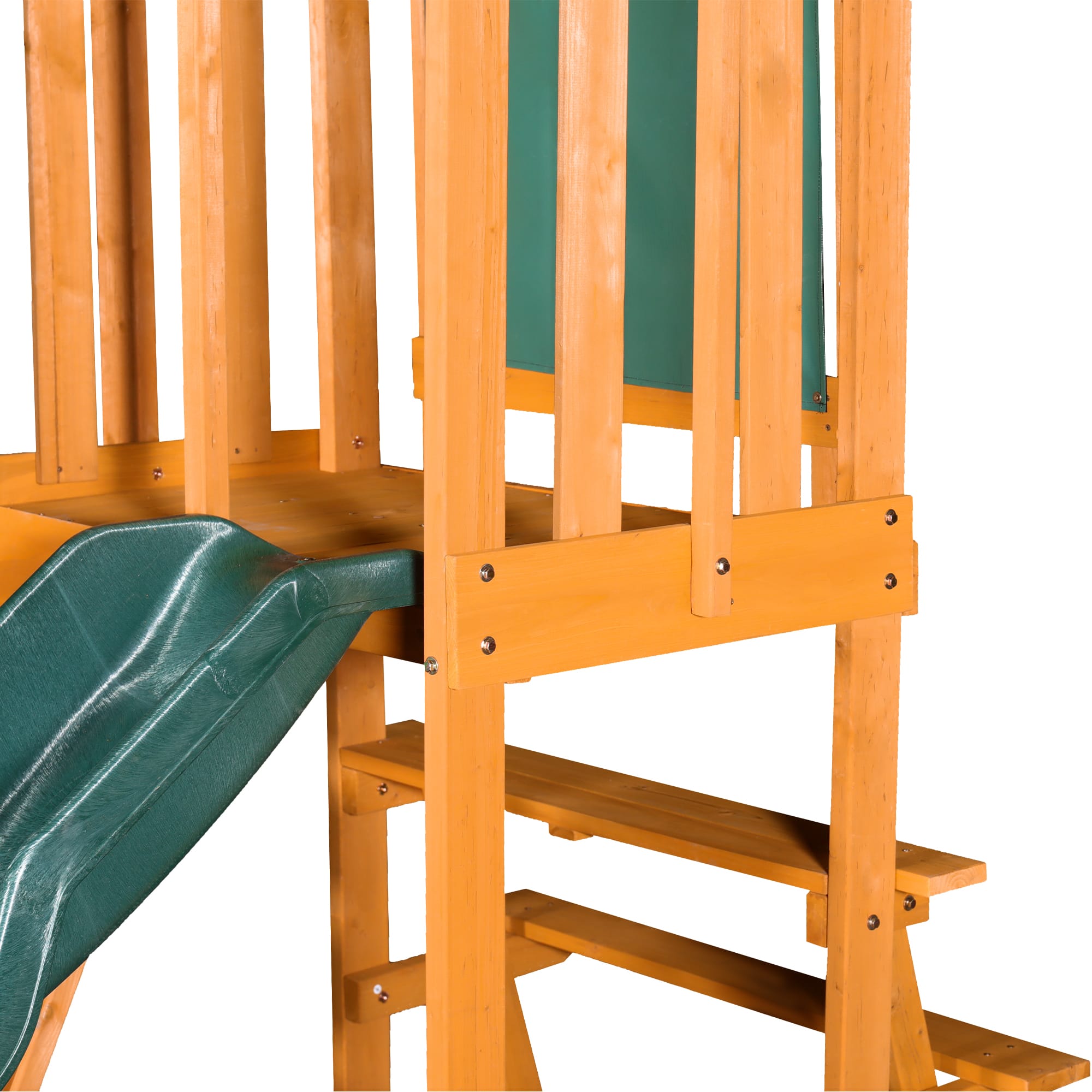 Wooden Outdoor Swing Set