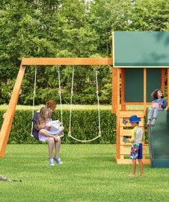 Wooden Outdoor Swing Set