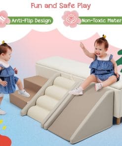 9-Piece Kids Climb & Crawl Soft Foam