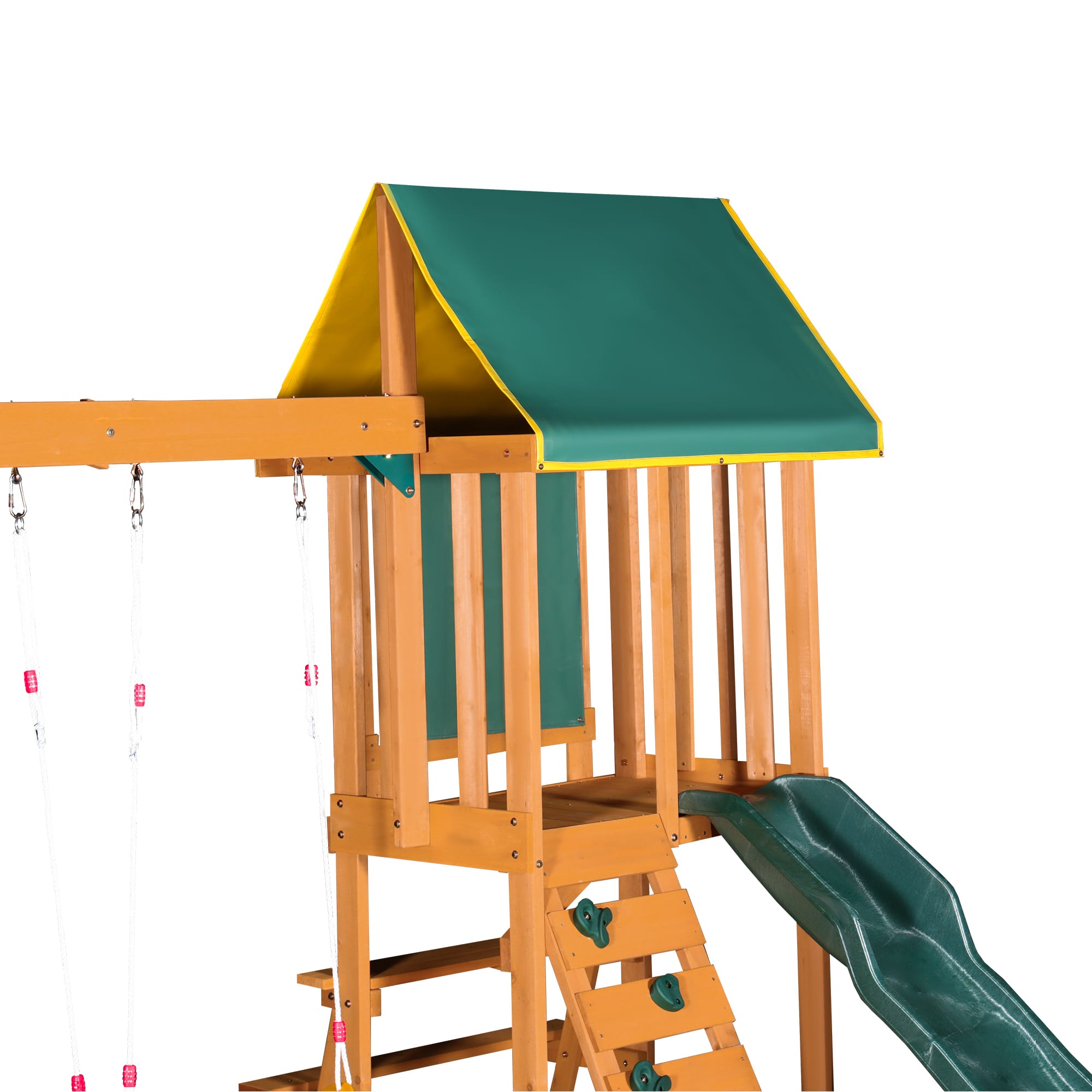 Wooden Outdoor Swing Set
