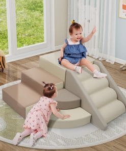 9-Piece Kids Climb & Crawl Soft Foam