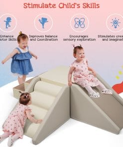 9-Piece Kids Climb & Crawl Soft Foam