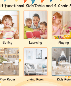 Wooden Activity Play Table Set