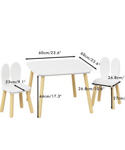 Kids Table and 2 Chairs Set