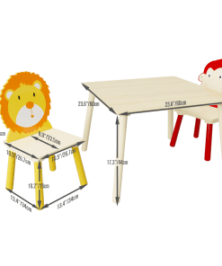 3 Pieces Toddler Table and Chair Set