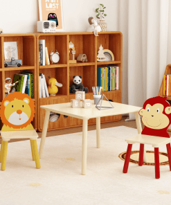 3 Pieces Toddler Table and Chair Set