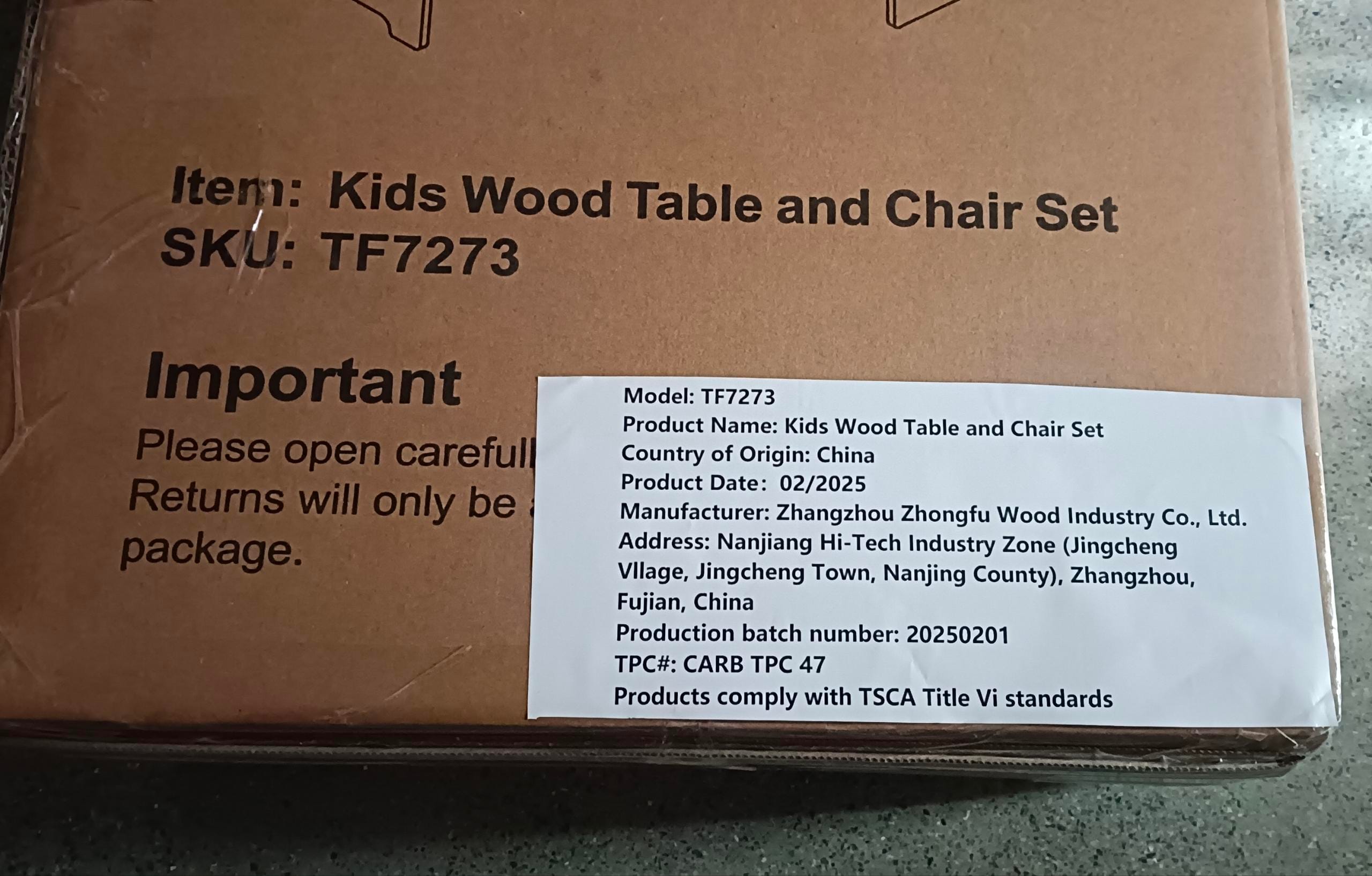 Montessori Weaning Table and Chair Set
