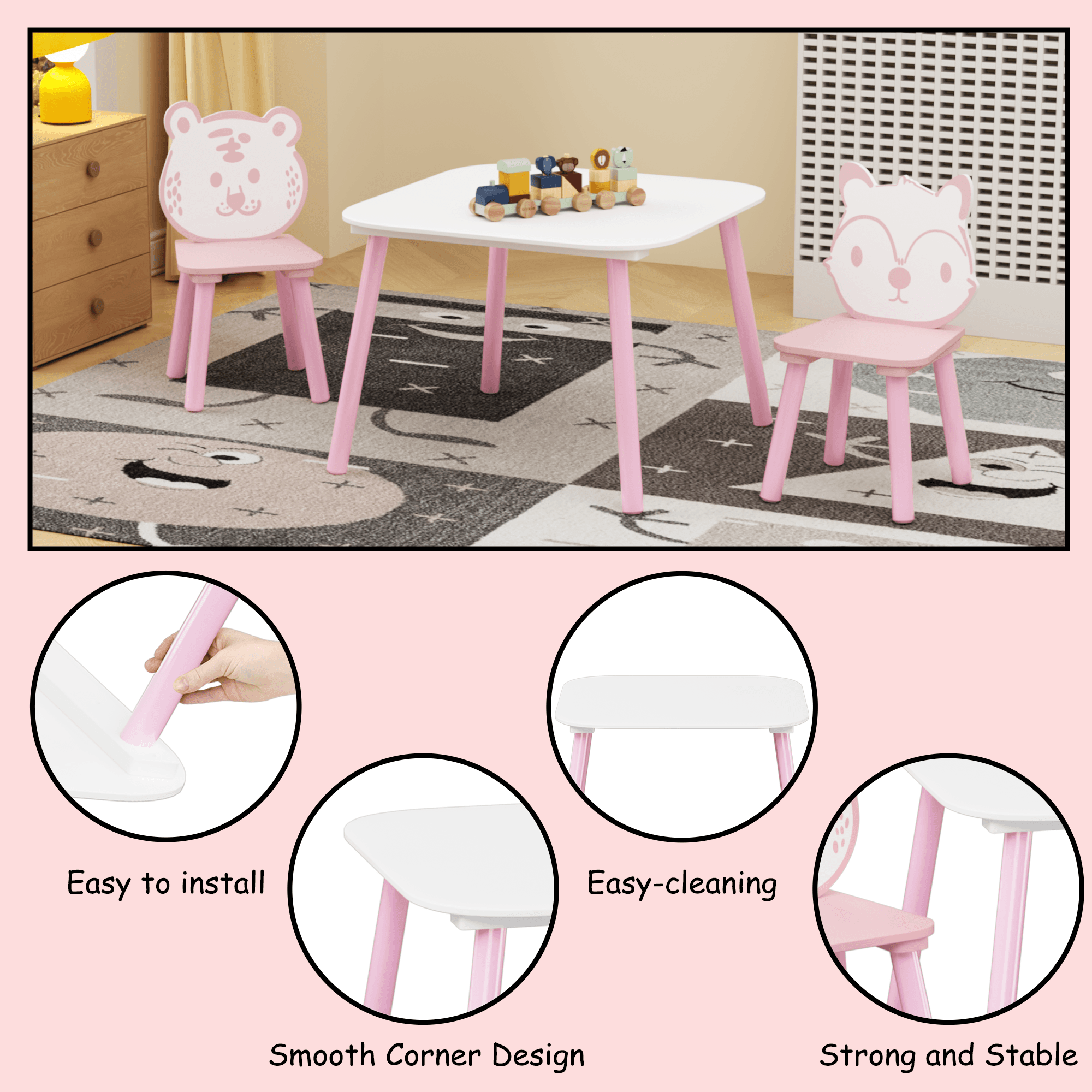 Kids Table and Chair Set