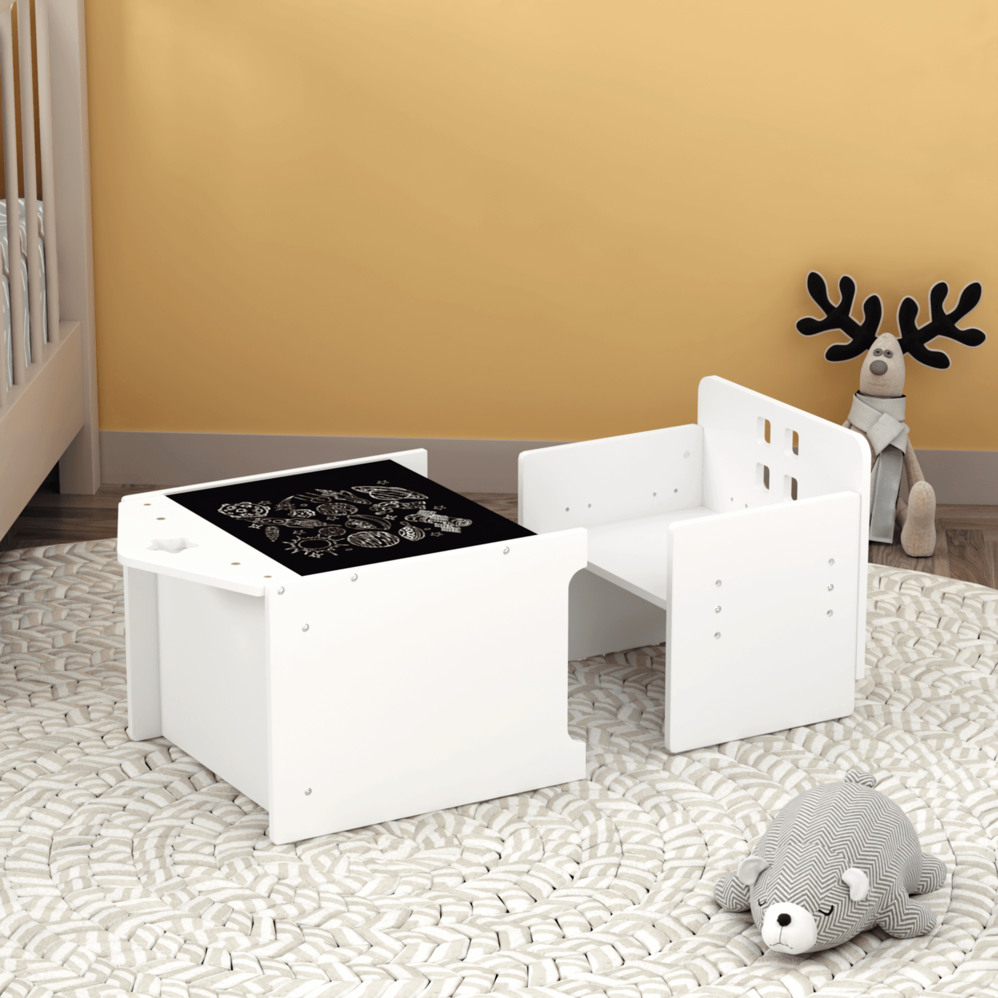 Montessori Weaning Table and Chair Set