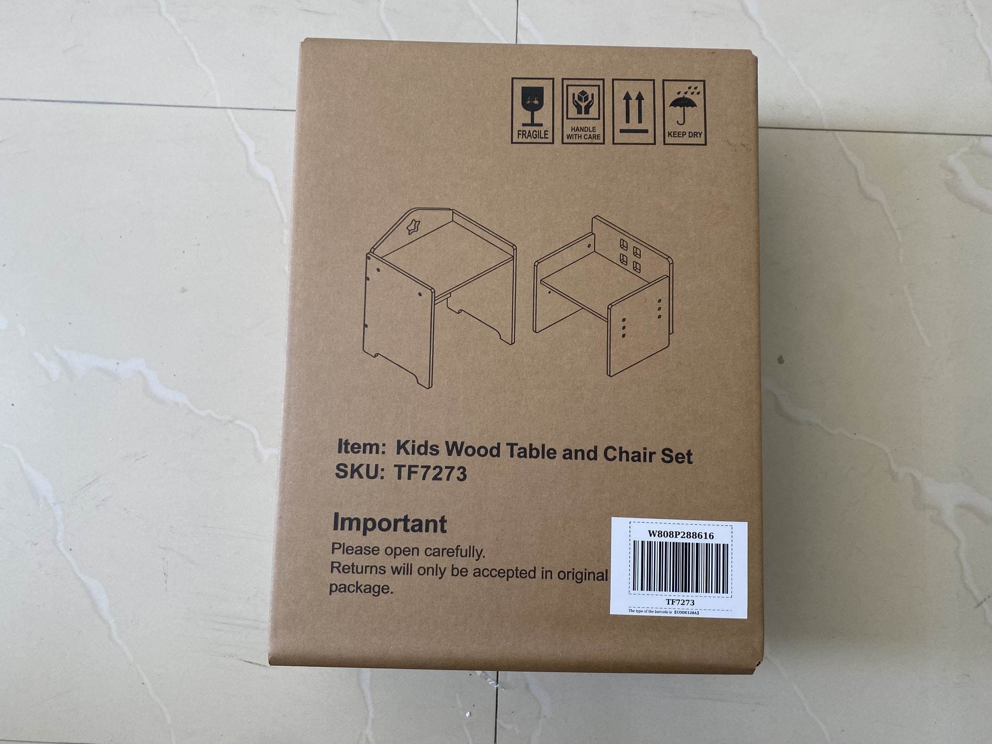 Montessori Weaning Table and Chair Set