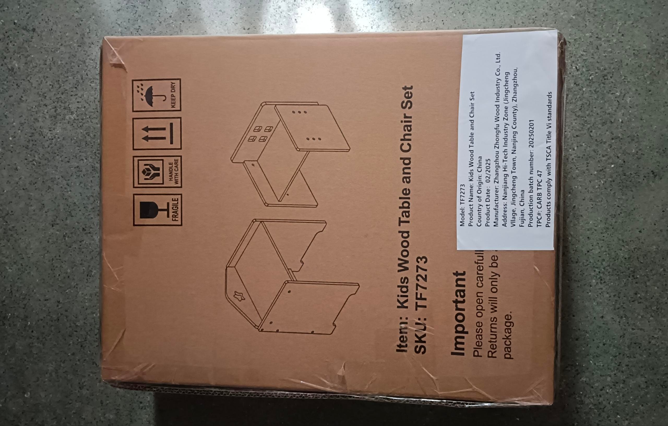 Montessori Weaning Table and Chair Set