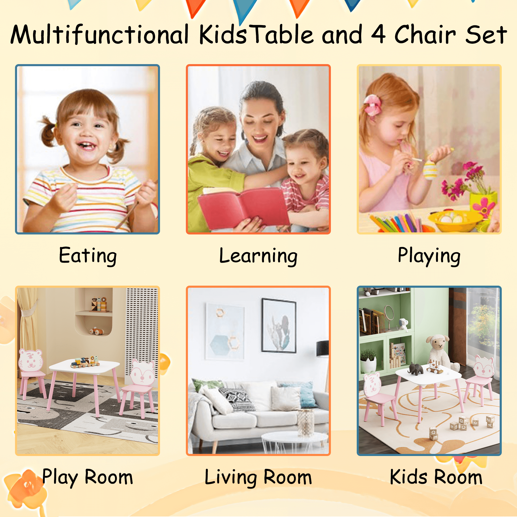 Kids Table and Chair Set