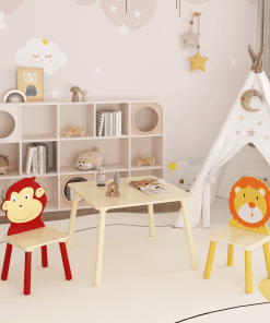 3 Pieces Toddler Table and Chair Set