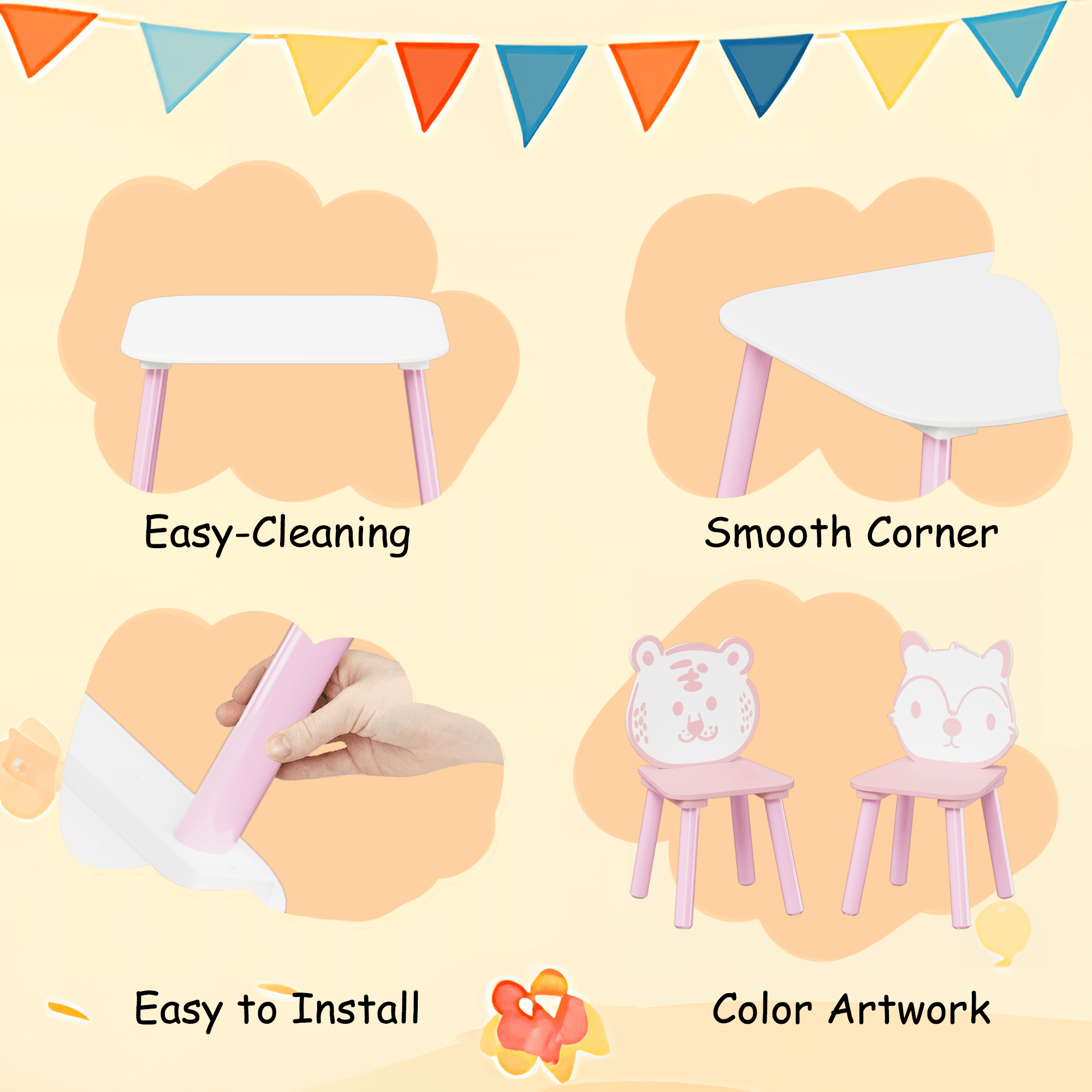 Kids Table and Chair Set