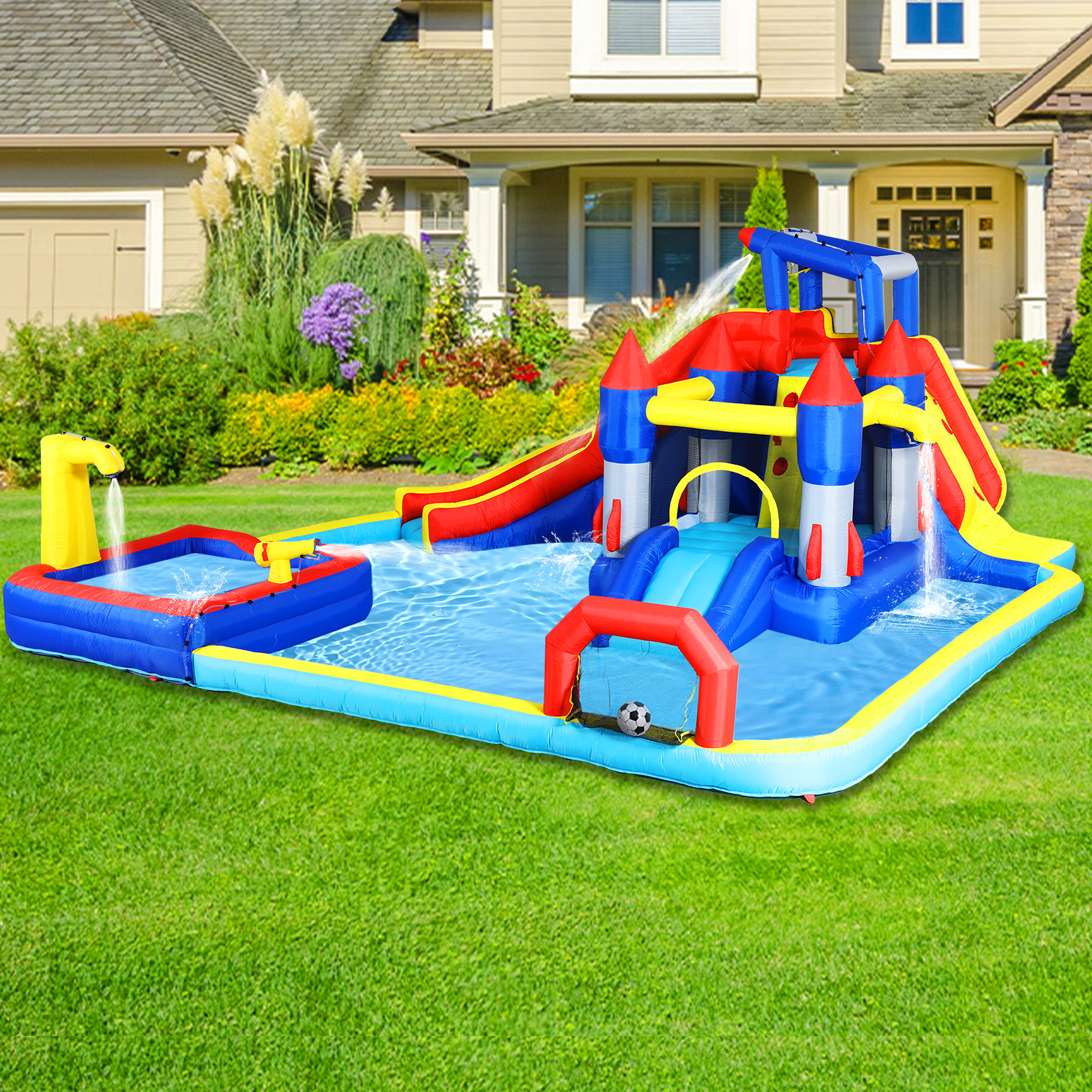 10 In1 Inflatable Slide Water Park