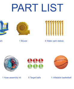 8 In1 Inflatable Slide Water Park