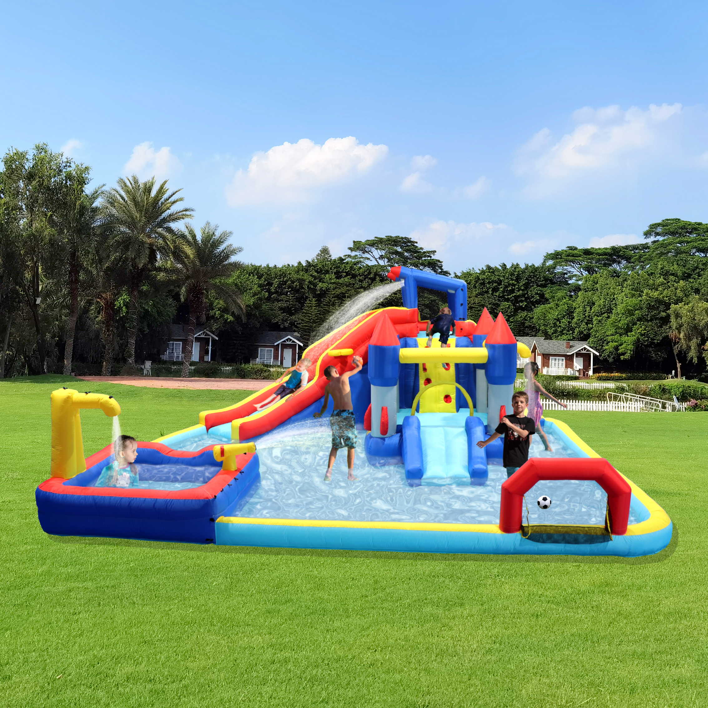 10 In1 Inflatable Slide Water Park