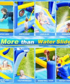 8 In1 Inflatable Slide Water Park