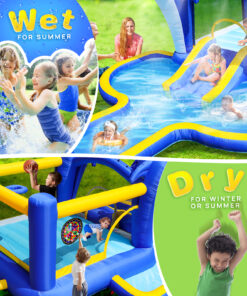 8 In1 Inflatable Slide Water Park