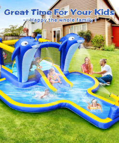 8 In1 Inflatable Slide Water Park