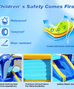 8 In1 Inflatable Slide Water Park