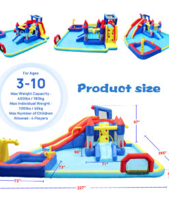 10 In1 Inflatable Slide Water Park