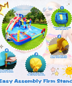 10 In1 Inflatable Slide Water Park