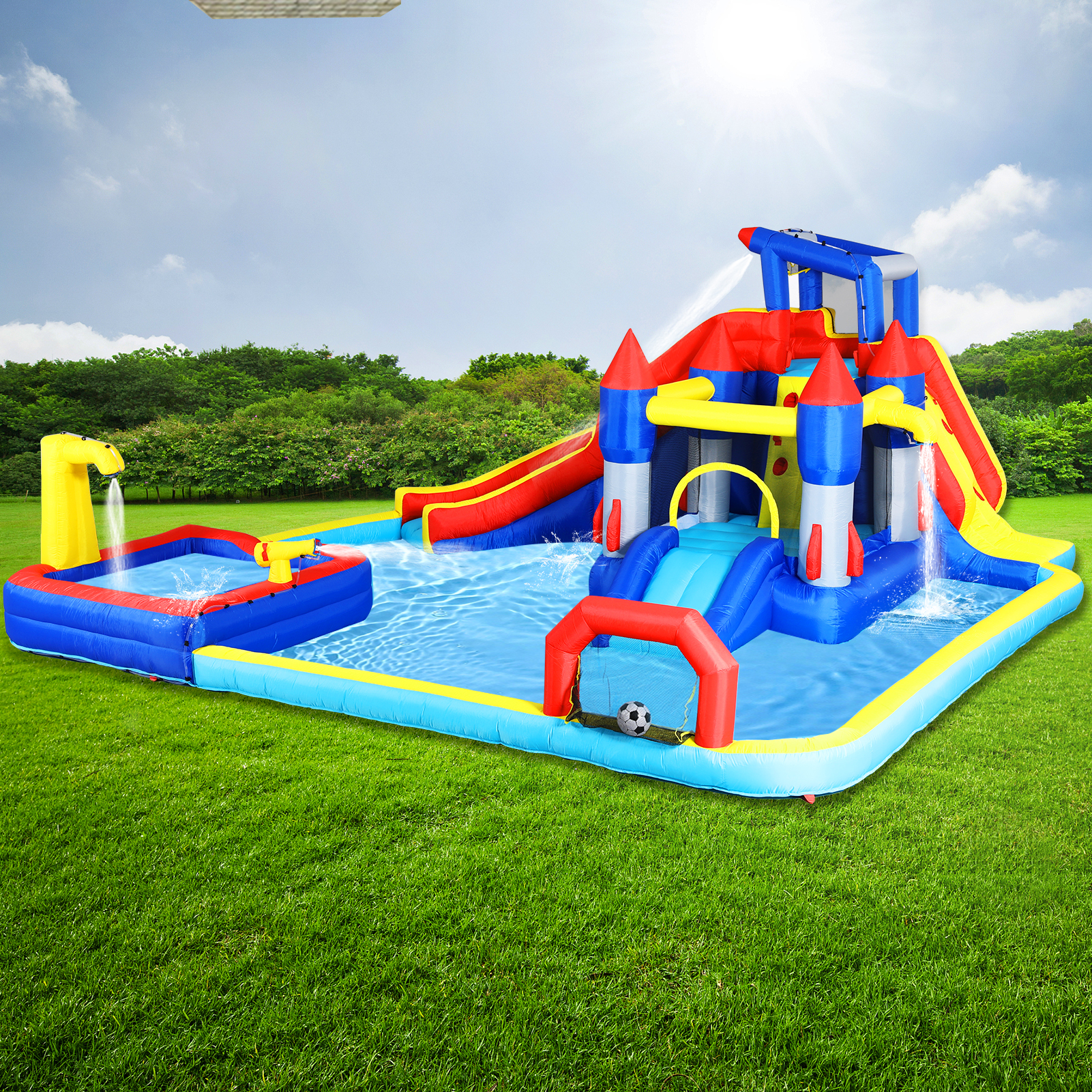 10 In1 Inflatable Slide Water Park