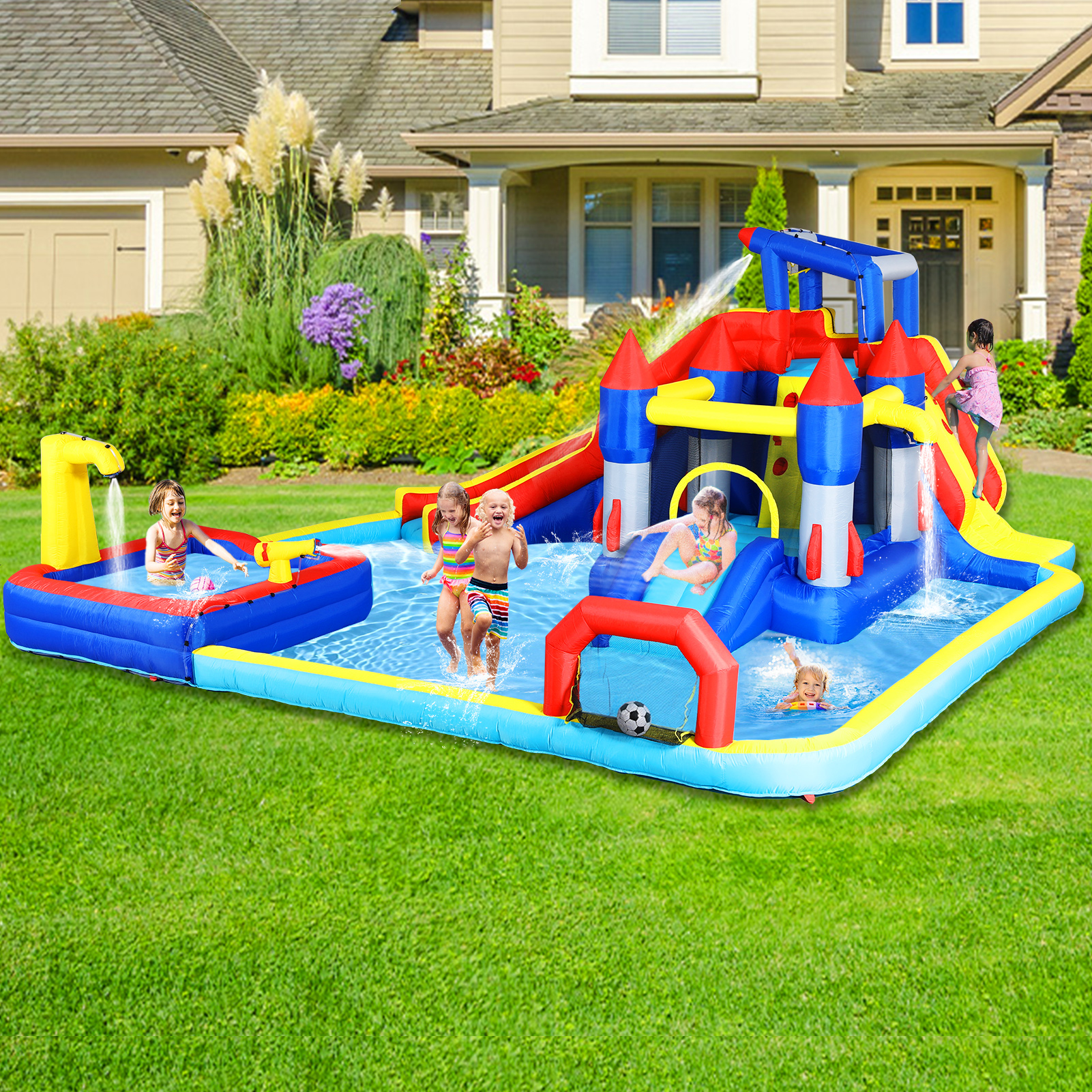 10 In1 Inflatable Slide Water Park