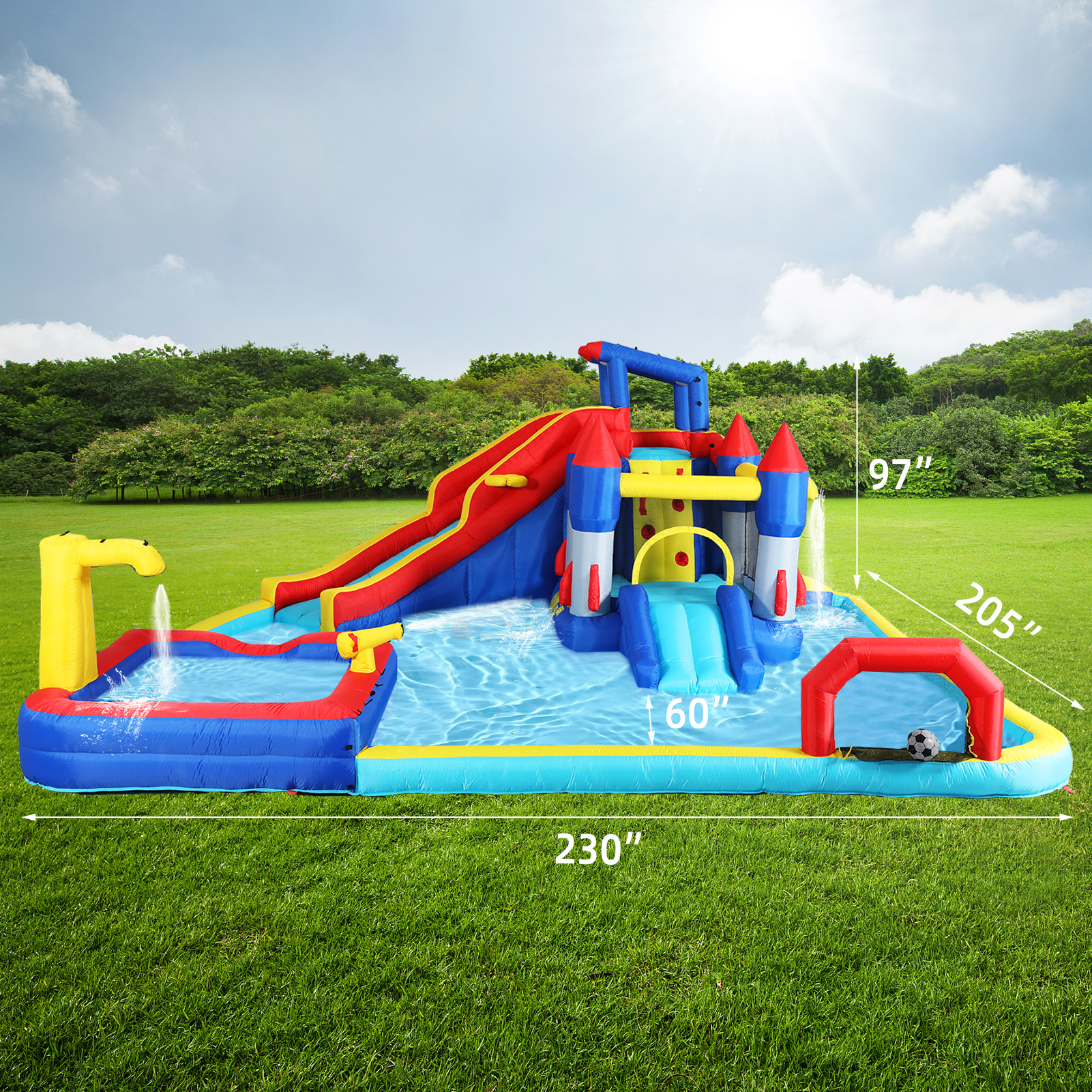 10 In1 Inflatable Slide Water Park