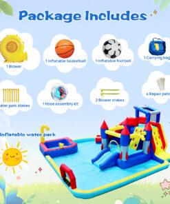 10 In1 Inflatable Slide Water Park