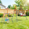 Metal Plastic Safe Swing Set, 2 in 1