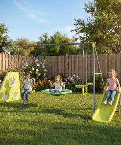 Metal Plastic Safe Swing Set, 6 in 1