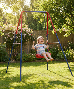 Metal Plastic Safe Swing Set, 2 in 1