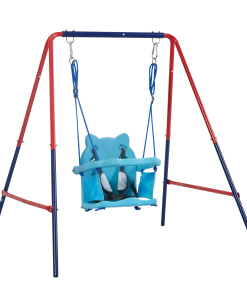Metal Plastic Safe Swing Set, 2 in 1