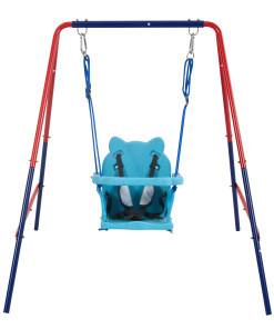 Metal Plastic Safe Swing Set, 2 in 1